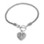 Sterling silver charm bracelet, 'Love Is Endless' - Sterling Silver Bracelet with Heart Charm Crafted in Bali thumbail