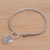 Sterling silver charm bracelet, 'Love Is Endless' - Sterling Silver Bracelet with Heart Charm Crafted in Bali (image 2b) thumbail
