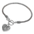 Sterling silver charm bracelet, 'Love Is Endless' - Sterling Silver Bracelet with Heart Charm Crafted in Bali (image 2c) thumbail