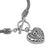 Sterling silver charm bracelet, 'Love Is Endless' - Sterling Silver Bracelet with Heart Charm Crafted in Bali (image 2d) thumbail