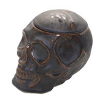 Ceramic decorative jar, 'Trunyan Keeper' - Ceramic Skull Decorative Jar