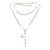 Smoky quartz rosary, 'Solemn Prayer' - Smoky Quartz and Sterling Silver Rosary Y-Necklace (image 2e) thumbail
