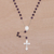 Amethyst rosary, 'Blessed Mary' - Handmade Amethyst and Sterling Silver Rosary Y-Necklace (image 2) thumbail