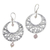 Rose quartz dangle earrings, 'Ballroom Dance' - Handmade 925 Sterling Silver Rose Quartz Dangle Earrings thumbail