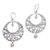 Cultured pearl dangle earrings, 'Ballroom Dance' - Handmade 925 Silver Cultured Pearl Balinese Dangle Earrings thumbail