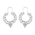 Sterling silver hoop earrings, 'Fanciful' - Sterling Silver Ornate Hoop Earrings
