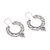 Sterling silver hoop earrings, 'Fanciful' - Sterling Silver Ornate Hoop Earrings (image 2d) thumbail