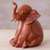 Wood sculpture, 'Elephant Child' - Hand Carved Suar Wood Baby Elephant Sculpture (image 2b) thumbail