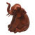 Wood sculpture, 'Elephant Child' - Hand Carved Suar Wood Baby Elephant Sculpture (image 2d) thumbail