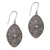 Pendientes colgantes con piedra lunar arcoíris - Aretes colgantes florales de plata esterlina y piedra lunar arcoíris