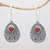 Carnelian dangle earrings, 'Sunset Dream' - Handmade Carnelian and Sterling Silver Dangle Earrings