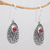Carnelian dangle earrings, 'Sunset Dream' - Handmade Carnelian and Sterling Silver Dangle Earrings