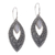 Rainbow moonstone dangle earrings, 'Eternal Story' - Rainbow Moonstone and Sterling Silver Dangle Earrings