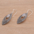 Rainbow moonstone dangle earrings, 'Eternal Story' - Rainbow Moonstone and Sterling Silver Dangle Earrings