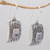 Rainbow moonstone dangle earrings, 'Mystical Sanctuary' - Rectangular Rainbow Moonstone and Sterling Silver Earrings