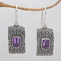 Featured review for Amethyst dangle earrings, Mystical Sanctuary