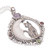 Multi-gemstone pendant necklace, 'Kitty's Night' - Handmade 925 Sterling Silver Garnet Cat Pendant Necklace (image 2e) thumbail