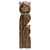 Wood sculpture, 'Owl Totem' - Hand Carved Albesia Wood Owl Totem Statuette from Bali (image 2d) thumbail