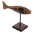 Wood statuette, 'Lone Swimmer' - Hand Carved Albesia Wood Fish Statuette from Bali (image 2c) thumbail