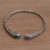 Blue topaz cuff bracelet, 'Entangled' - Blue Topaz Sterling Silver Delicate Cuff Bracelet (image 2b) thumbail
