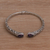 Amethyst cuff bracelet, 'Entangled' - Amethyst and Sterling Silver Cuff Bracelet