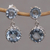 Blue topaz dangle earrings, 'Memory Everlasting' - Blue Topaz and Sterling Silver Dangle Earrings from Bali (image 2) thumbail