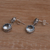 Blue topaz dangle earrings, 'Memory Everlasting' - Blue Topaz and Sterling Silver Dangle Earrings from Bali (image 2b) thumbail