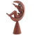 Wood sculpture, 'The Moon Goddess I' - Handcrafted Indonesian Wood Sculpture (image 2c) thumbail