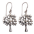 Sterling silver dangle earrings, 'Lemon Trees' - Artisan Crafted Sterling Silver Tree Earrings from Bali thumbail