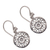 Sterling silver dangle earrings, 'Enchanting Mandalas' - Round Sterling Silver Mandala Flower Earrings from Bali (image 2d) thumbail