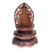 Wood statuette, 'Buddha in Meditation' - Unique Indonesian Wood Sculpture (image 2b) thumbail
