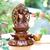 Wood statuette, 'Buddha in Meditation' - Unique Indonesian Wood Sculpture (image 2j) thumbail