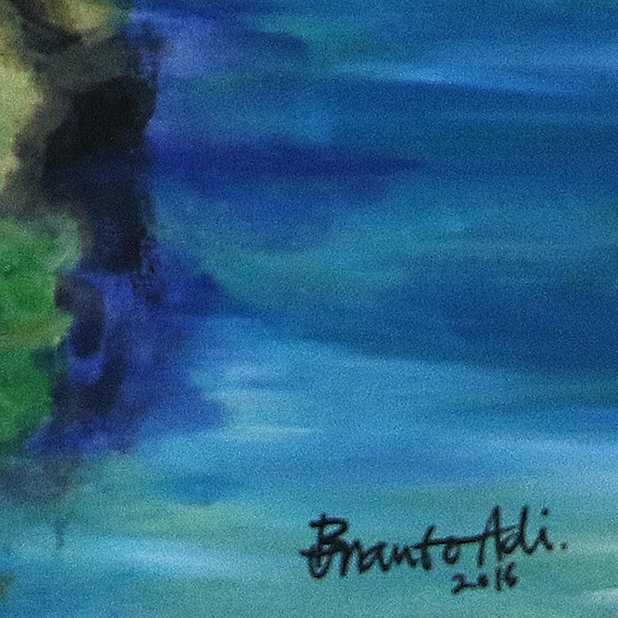 Impressionist Painting of Uluwatu Temple from Java Uluwatu Temple