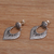 Sterling silver dangle earrings, 'Royal Essence' - Handmade in Bali 925 Sterling Silver Dangle Earrings (image 2b) thumbail