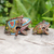 Wood percussion instruments, 'Melodic Frogs' (pair) - Two Suar Wood Frog Percussion Insruments from Bali (image 2b) thumbail