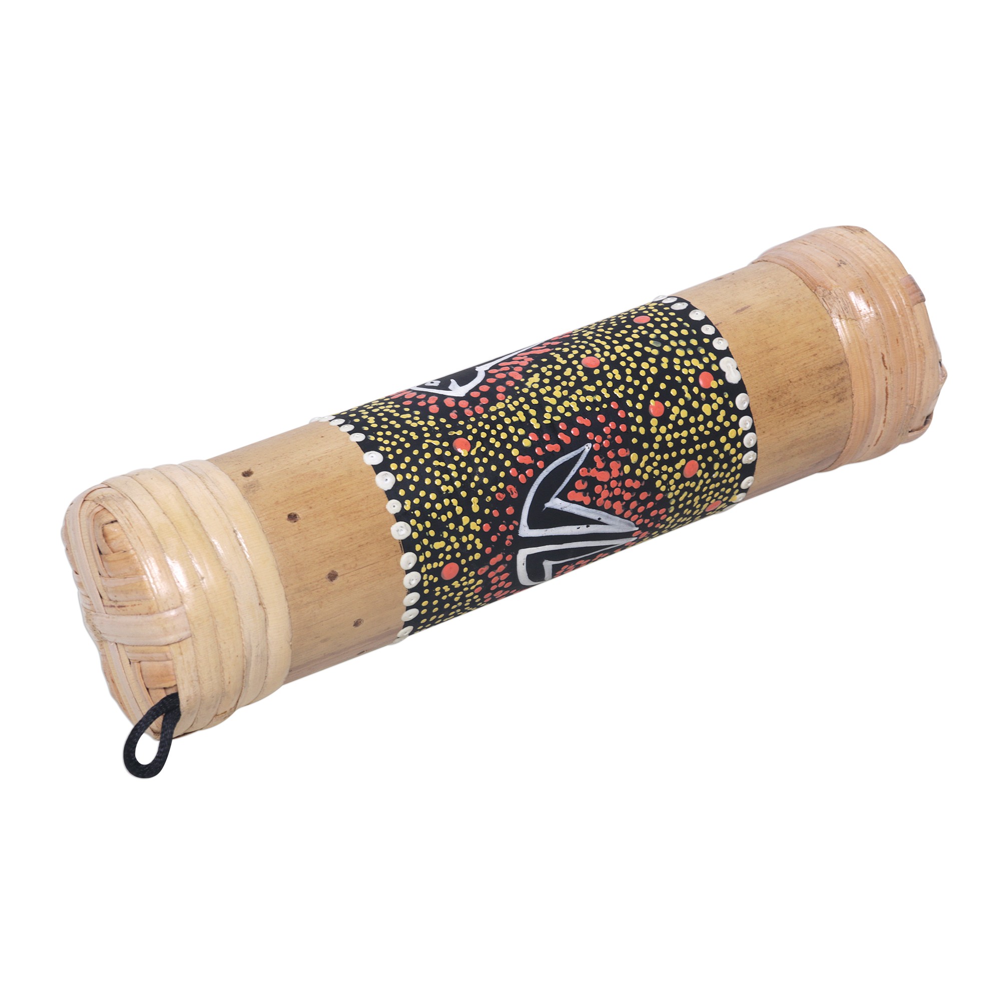 HandPainted Bamboo Percussion Instrument from Bali Sunrise Turtle NOVICA