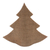 Jute decorative accent, 'Christmas in Batik in Brown' - Handmade Brown Batik Christmas Tree Decorative Sculpture (image 2c) thumbail
