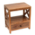 Teak wood nightstand, 'Colony Style' - Handcrafted Teak Wood Nightstand in Brown from Bali