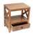 Teak wood nightstand, 'Colony Style' - Handcrafted Teak Wood Nightstand in Brown from Bali