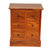 Teak wood mini chest of drawers, 'Modern Minimalist' (24 inch) - Brown 6 Drawer Carved Teak Wood Chest Crafted in Bali