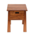 Teak wood accent table, 'Craftsman' - Handcrafted Teak Wood One Drawer Natural Finish Accent Table