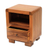 Teak wood accent table, 'Mod Appeal' - Handcrafted Teak Wood Single Drawer and Shelf Accent Table thumbail