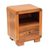 Teak wood accent table, 'Mod Appeal' - Handcrafted Teak Wood Single Drawer and Shelf Accent Table (image 2b) thumbail