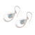 Blue topaz dangle earrings, 'Glistening Tears' - Teardrop Blue Topaz Dangle Earrings from Indonesia