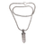 collar con colgante de cuarzo - Collar de cadena colgante de cuarzo de plata de ley 925 hecho a mano