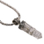 Quartz pendant necklace, 'Crystalline Fern' - Handmade 925 Sterling Silver Quartz Pendant Chain Necklace (image 2d) thumbail