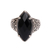 Onyx cocktail ring, 'Enchanting Midnight' - Onyx and Sterling Silver Cocktail Ring Handmade in Bali (image 2e) thumbail