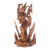 Wood sculpture, 'Sarasvati Goddess' - Sarasvati Hindu Goddess Hand Carved Suar Wood Sculpture (image 2a) thumbail