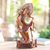 Wood sculpture, 'Janger Beauty' - Suar Wood Hand Carved Janger Dancer Sculpture (image 2) thumbail
