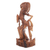 Escultura de madera - Escultura de bailarina janger tallada a mano en madera de suar